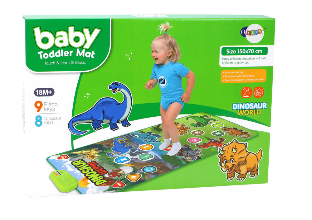 LEAN TOYS Interaktivna glasbena podloga Dinozavri z zvoki 3