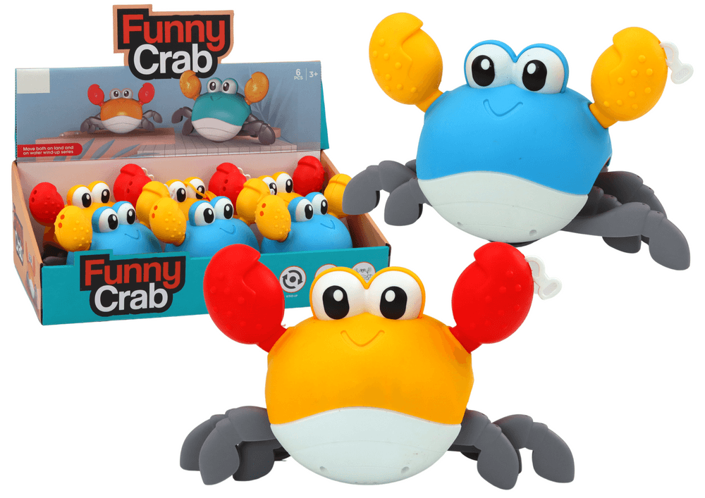 LEAN TOYS Navijalni rak za kopanje - plava/rumena