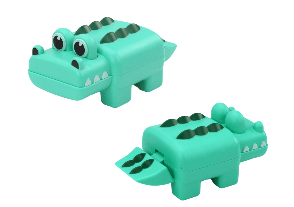LEAN TOYS Igrača za kopanje, zeleni krokodilček na navijanje 2