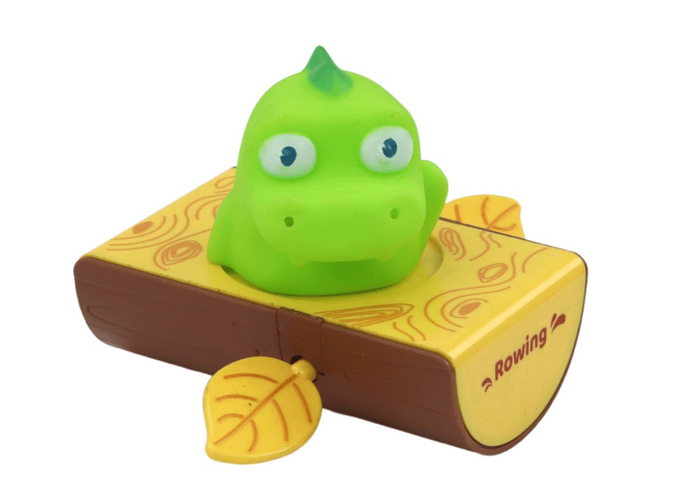 LEAN TOYS Igrača za kopanje, dinozaver v čolnu na navijanje 3