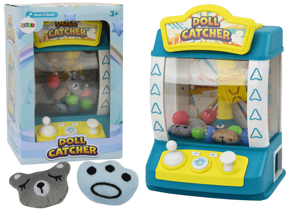 LEAN TOYS Automat za lovljenje plišastih igrač, turkizen