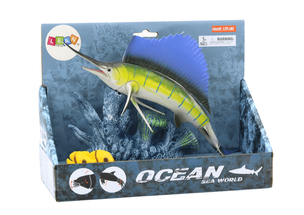 LEAN TOYS Figurica ribe mečarice na koralnem grebenu 3