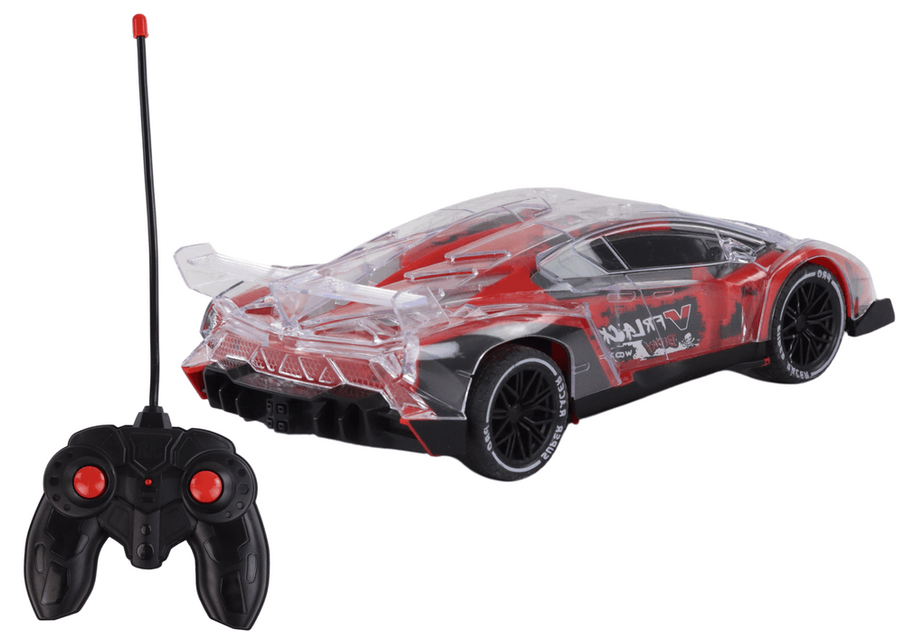Športni avto RC, 1:16, luči, rdeč 3