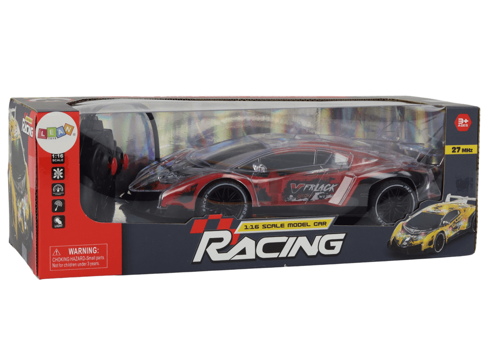 Športni avto RC, 1:16, luči, rdeč 4