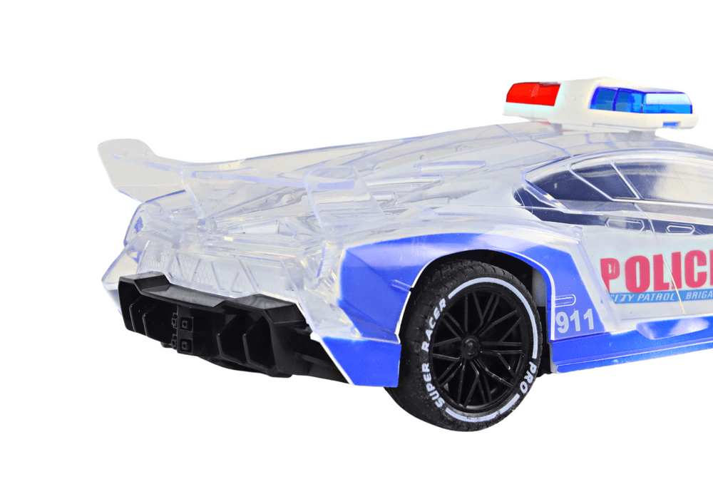 Policijski športni avto RC, 1:16, luči 4