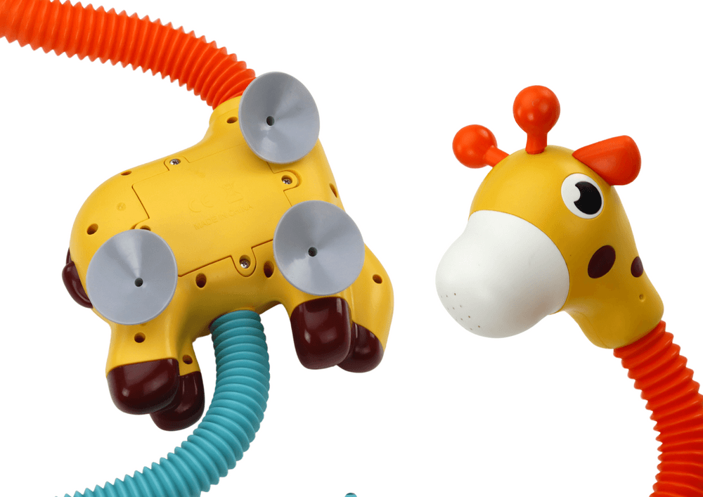 LEAN TOYS Prha Žirafa za kopanje - Rumena Igrača za vodo 3
