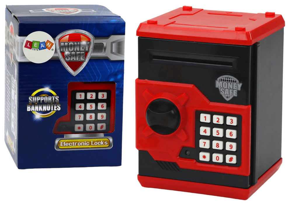 LEAN TOYS Elektronski Sejf Skrinjica - Za Varčevanje z Bankovci in Kovanci