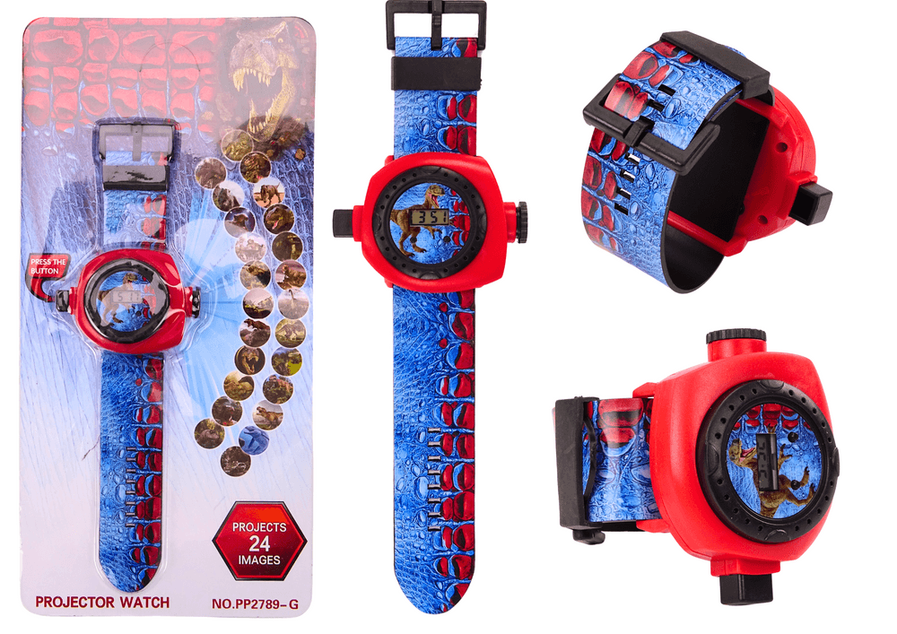 LEAN TOYS Elektronska Ura s Projektorjem Dinozavrov - 24 Slajdov