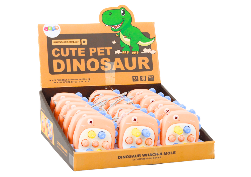 LEAN TOYS Igra 'Udarimo krtico' z dinozavrom in črkami 3