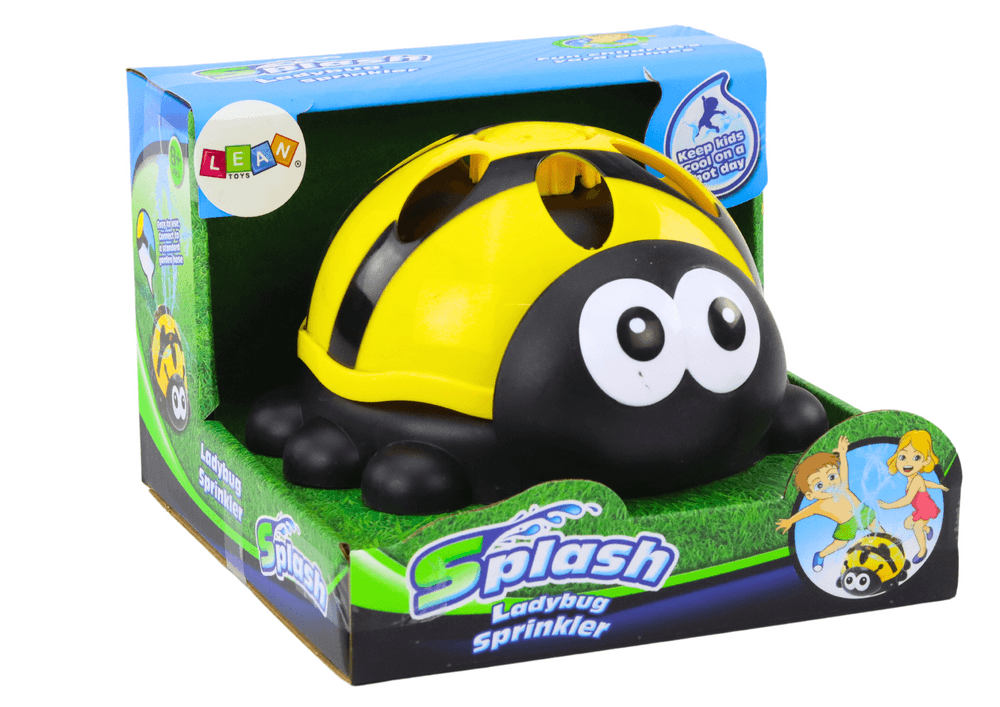 LEAN TOYS Vrtni Razpršilnik Buba - Rumena Vodna Fontana 4