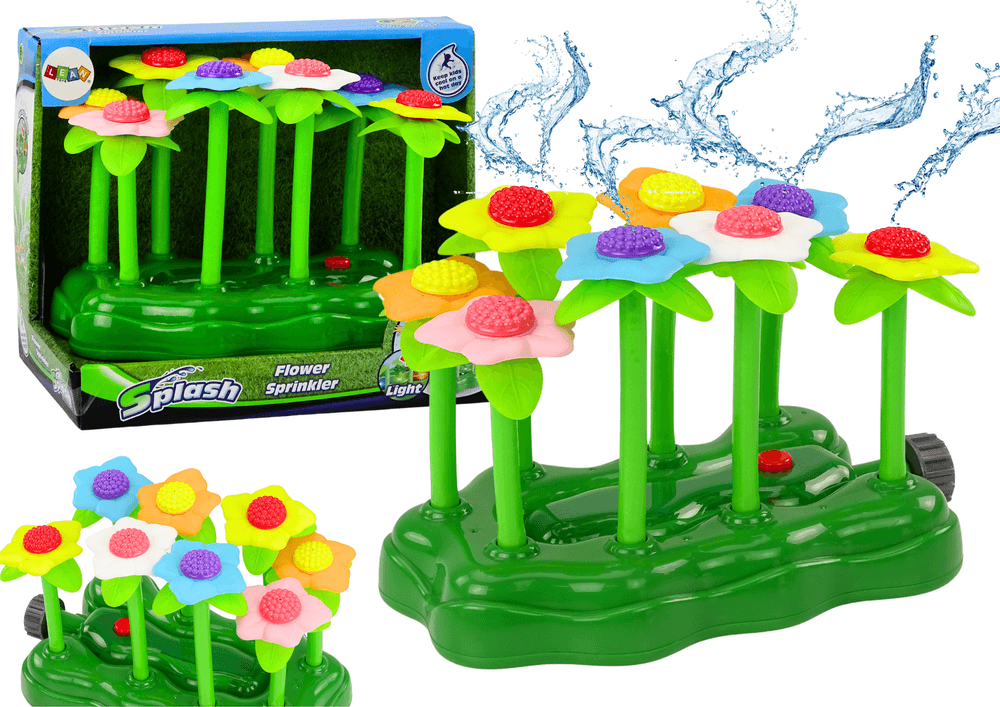 Otroška vrtna pršilna fontana LEAN TOYS - cvetlični pršilec s svetlobo