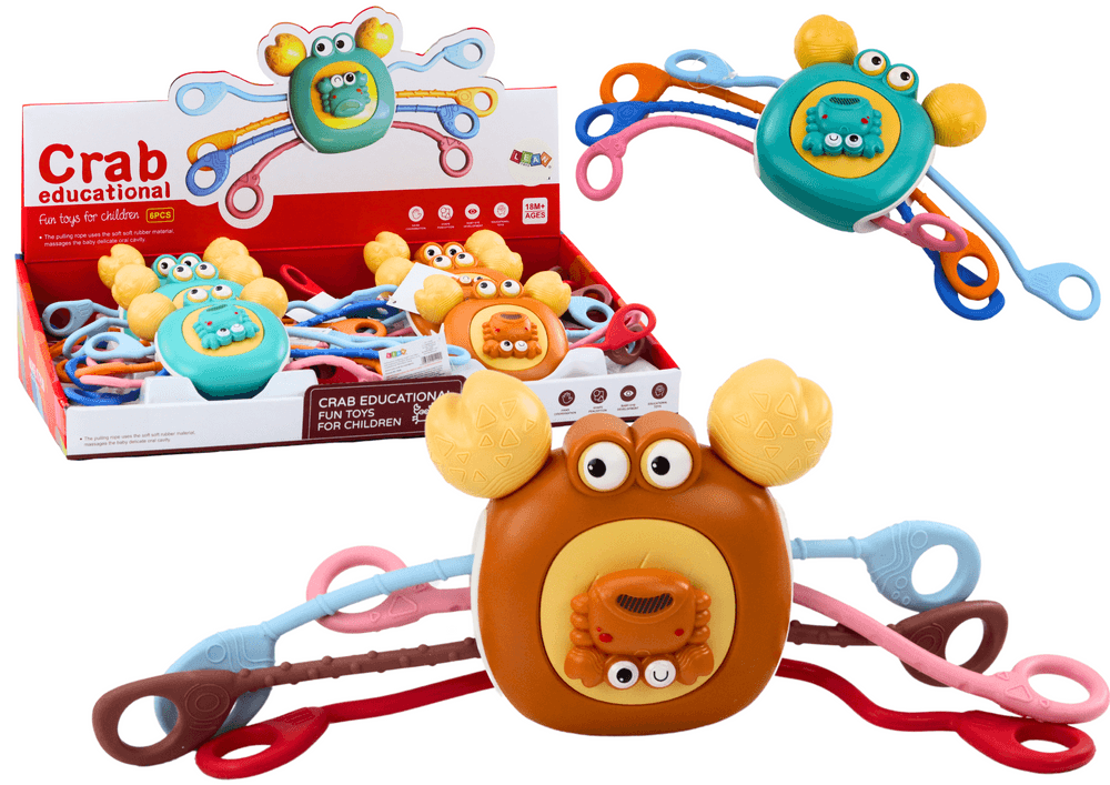 SenziRični rak za dojenčke LEAN TOYS - izobraževalni grizalnik