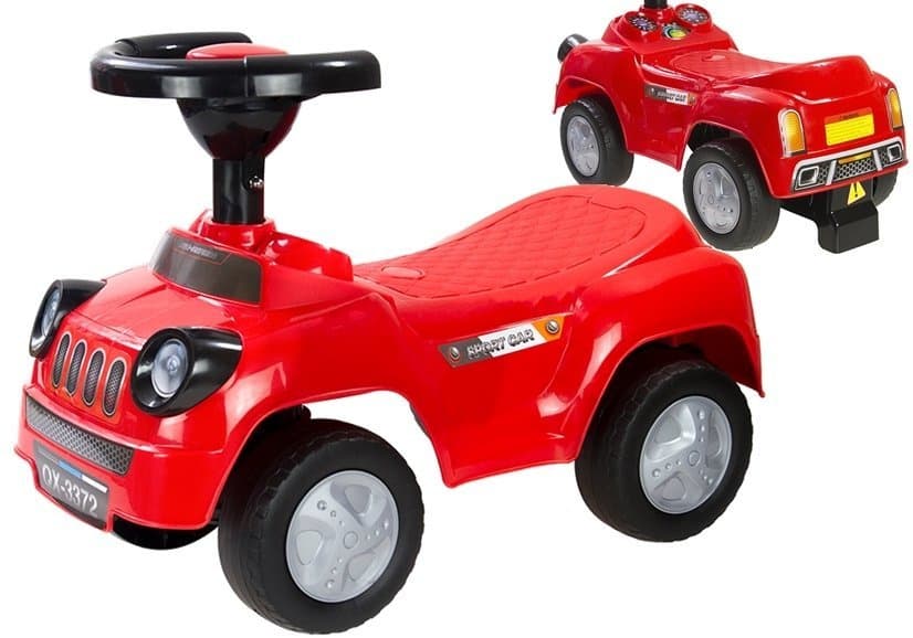 Jeździk LEAN CARS SPORT, Rdeč s pisanim kljunom 4