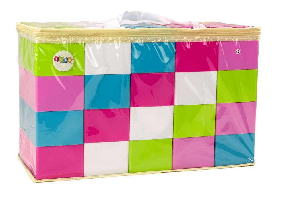 Veliki gradbeni bloki LEAN TOYS - podolgovati, 20 kosov, torba 4