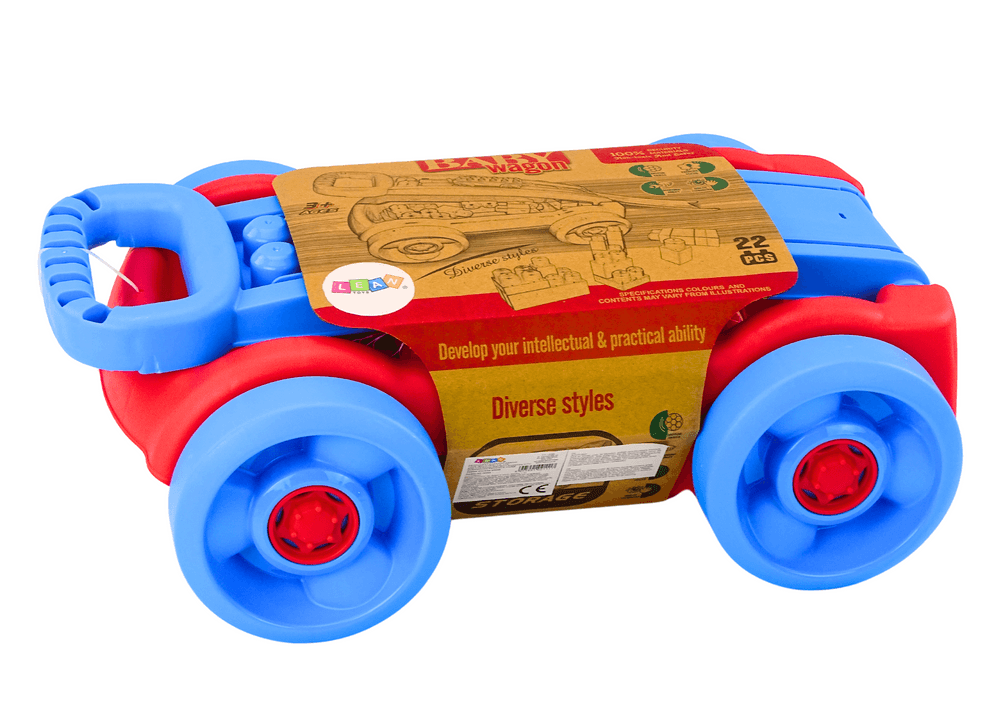 Set kock v vozičku LEAN TOYS - modro-rdeč 4