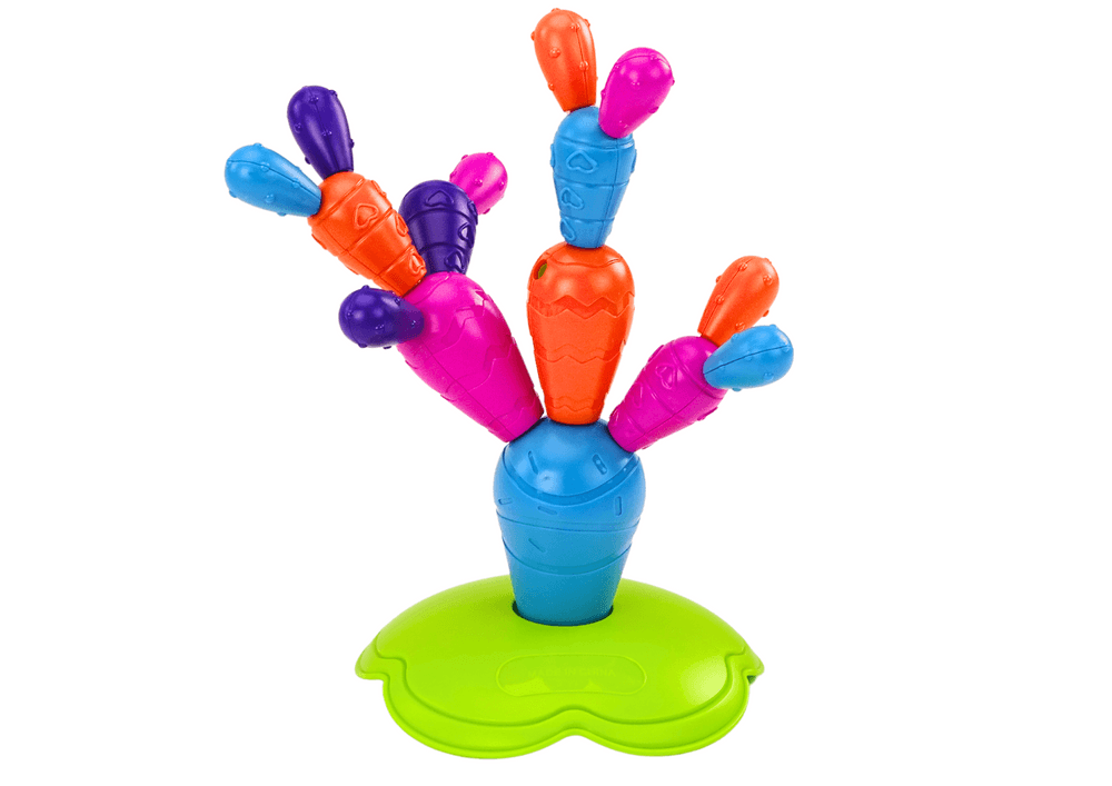 LEAN TOYS Magnetne kocke Kaktus, 16 elementov 2
