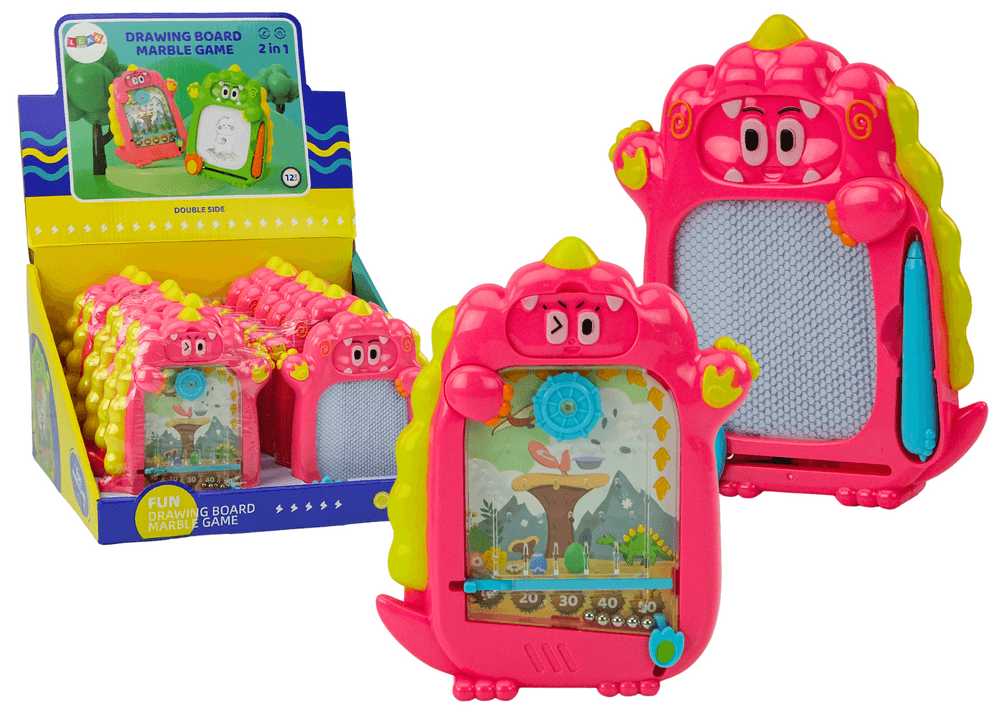 LEAN TOYS Riši in igraj se s dinozavrom 2v1, roza