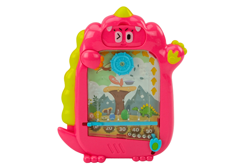 LEAN TOYS Riši in igraj se s dinozavrom 2v1, roza 2