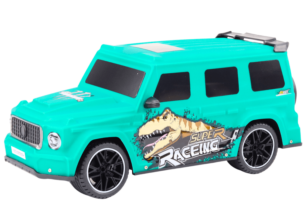 LEAN TOYS RC Avto z dinozavrom 1:10, zeleni 2