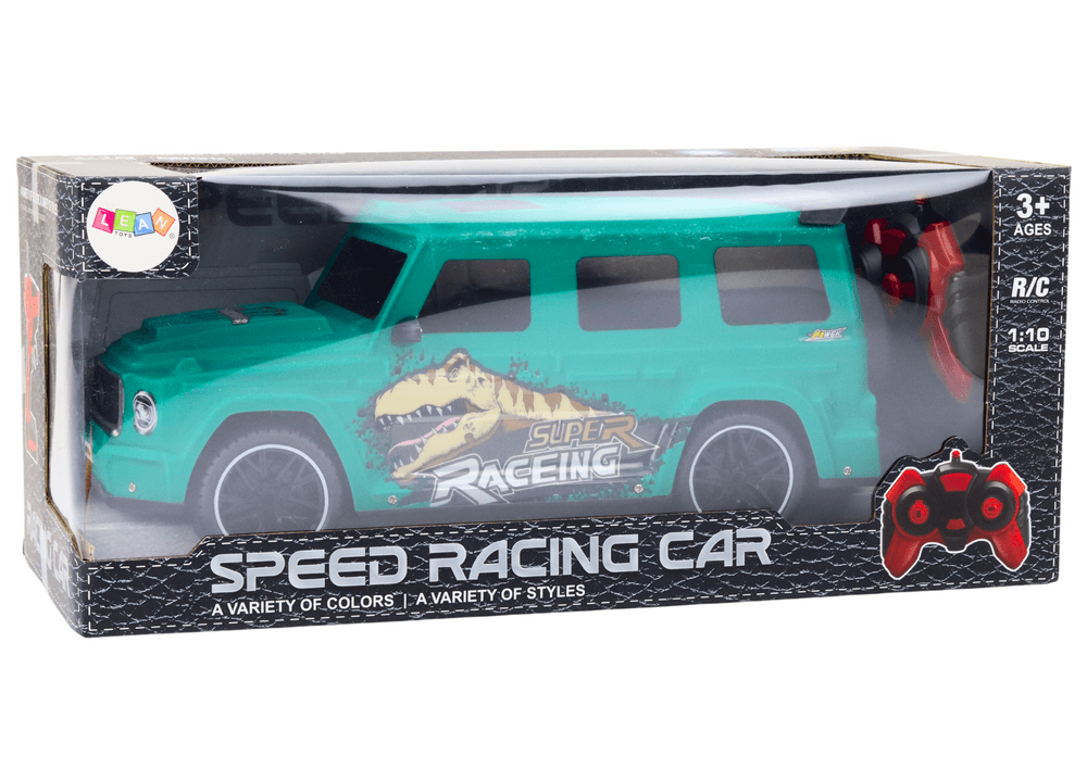 LEAN TOYS RC Avto z dinozavrom 1:10, zeleni 6