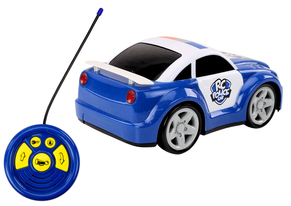 LEAN TOYS Policijsko avto Risanka RC s lučmi in zvoki 3