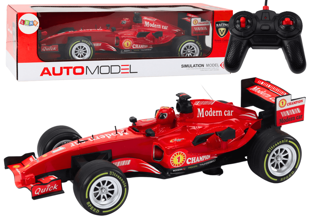 RC dirkalnik LEAN TOYS 1:12, rdeč, luči, zvoki