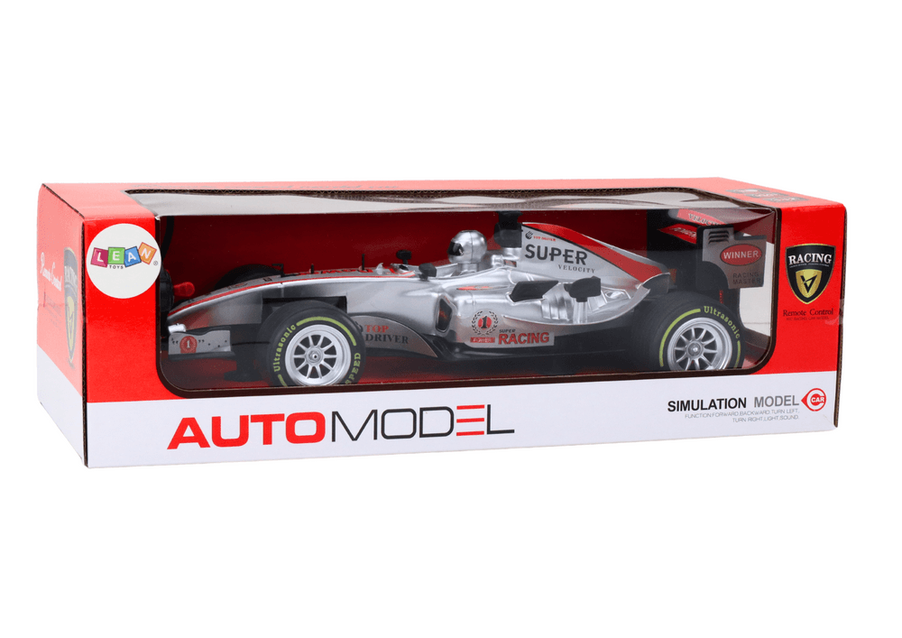 RC dirkalnik LEAN TOYS 1:12, srebrn, luči, zvoki 5