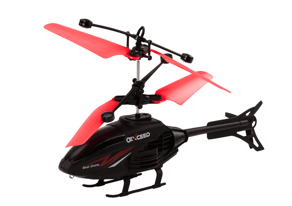 RC helikopter LEAN TOYS, žiroskop, rdeč 2