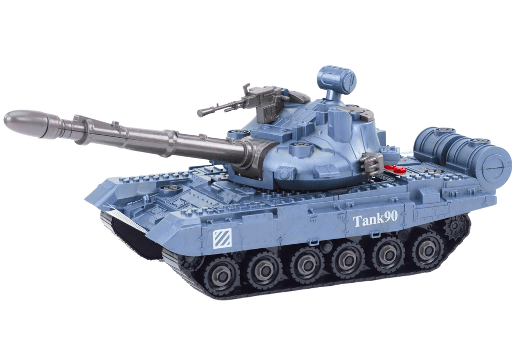 RC vojaški tank LEAN TOYS, temno zelen, zvoki, luči, DIY 2
