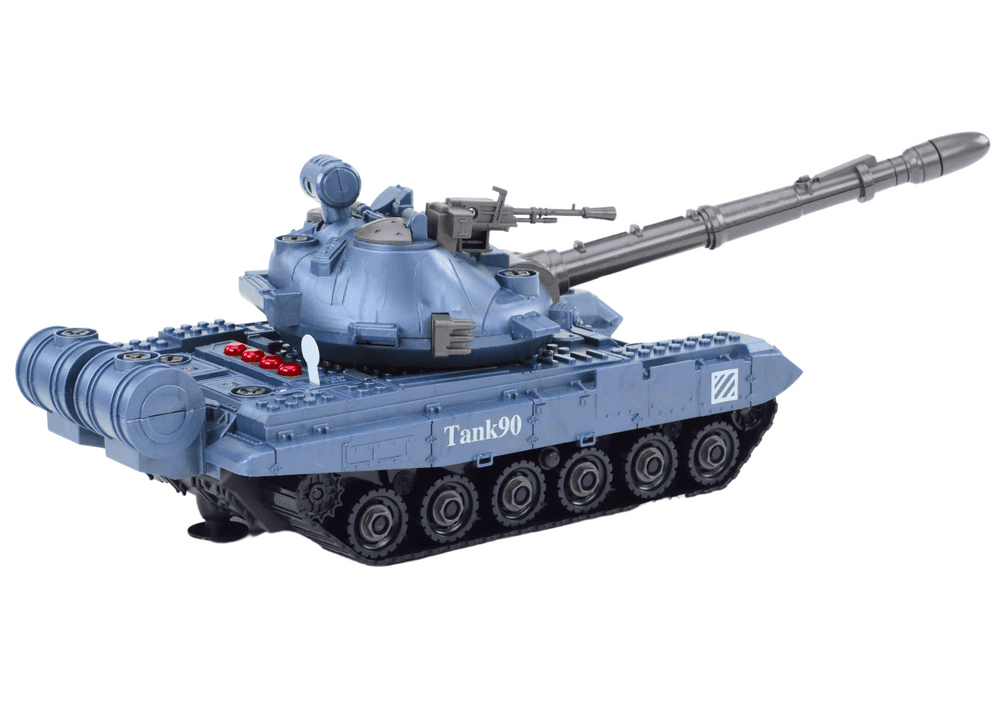 RC vojaški tank LEAN TOYS, temno zelen, zvoki, luči, DIY 3