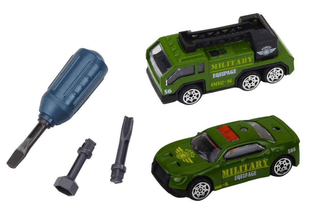 RC vojaški tank LEAN TOYS, temno zelen, zvoki, luči, DIY 4