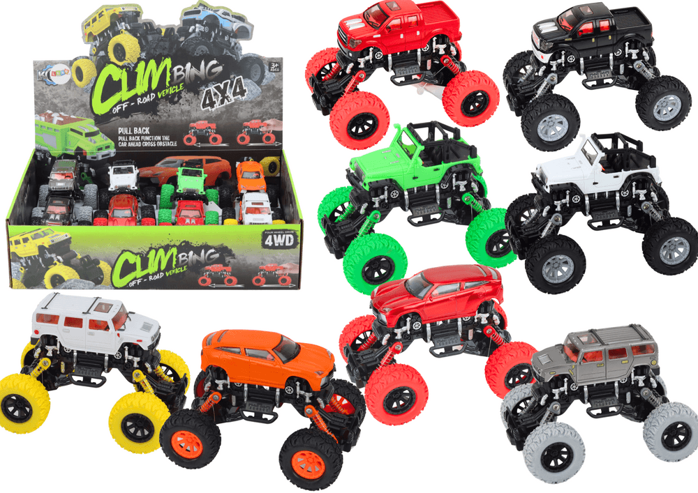 Terensko plezalno vozilo s pogonom 4x4 in amortizerji