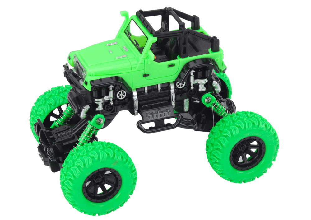 Terensko plezalno vozilo s pogonom 4x4 in amortizerji 4