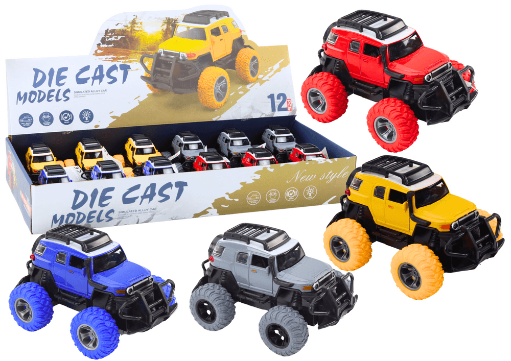 LEAN TOYS Terensko vozilo 1:32, kovinsko, gumijasta kolesa, luči, zvoki, pogon