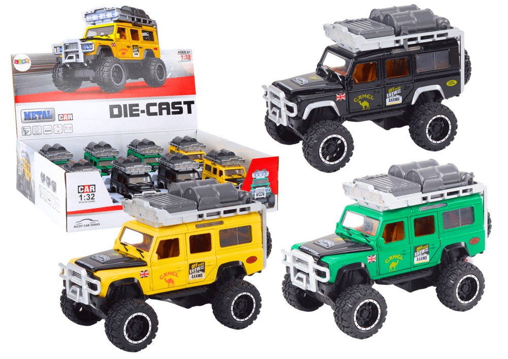 LEAN TOYS Terensko vozilo Guard 1:32, kovinsko, s pogonom, lučmi in zvoki