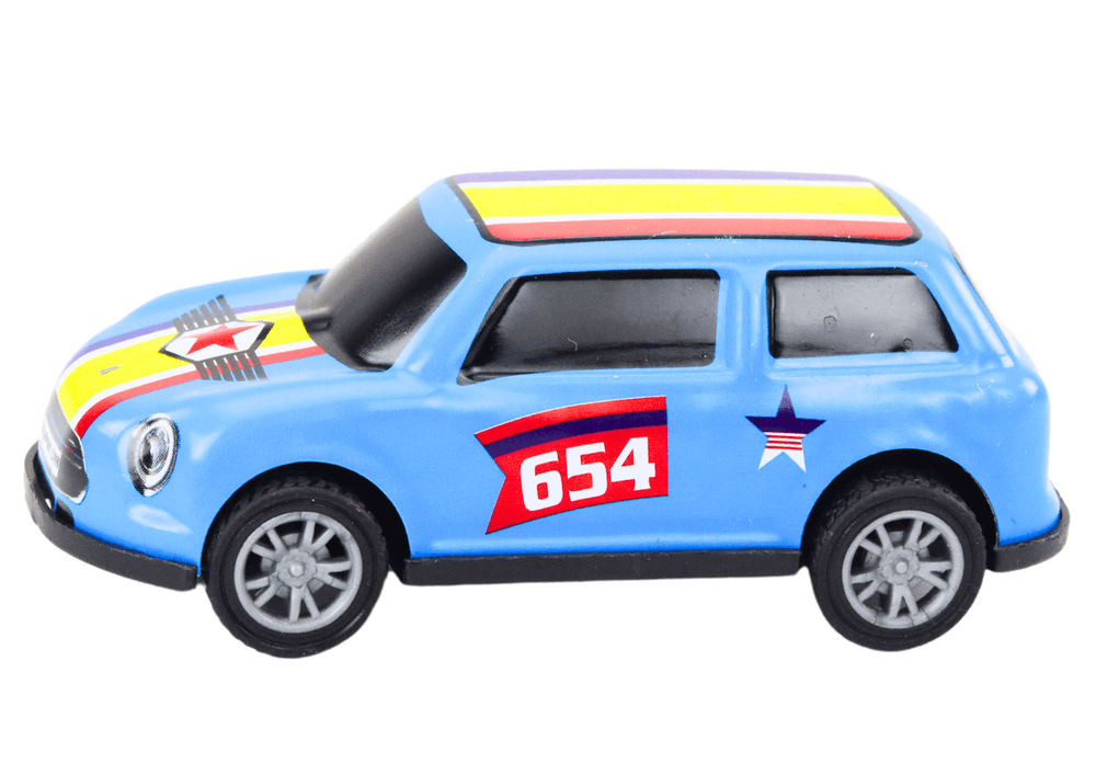 LEAN TOYS Set 12 pisanih kovinskih avtomobilčkov s pogonom 4