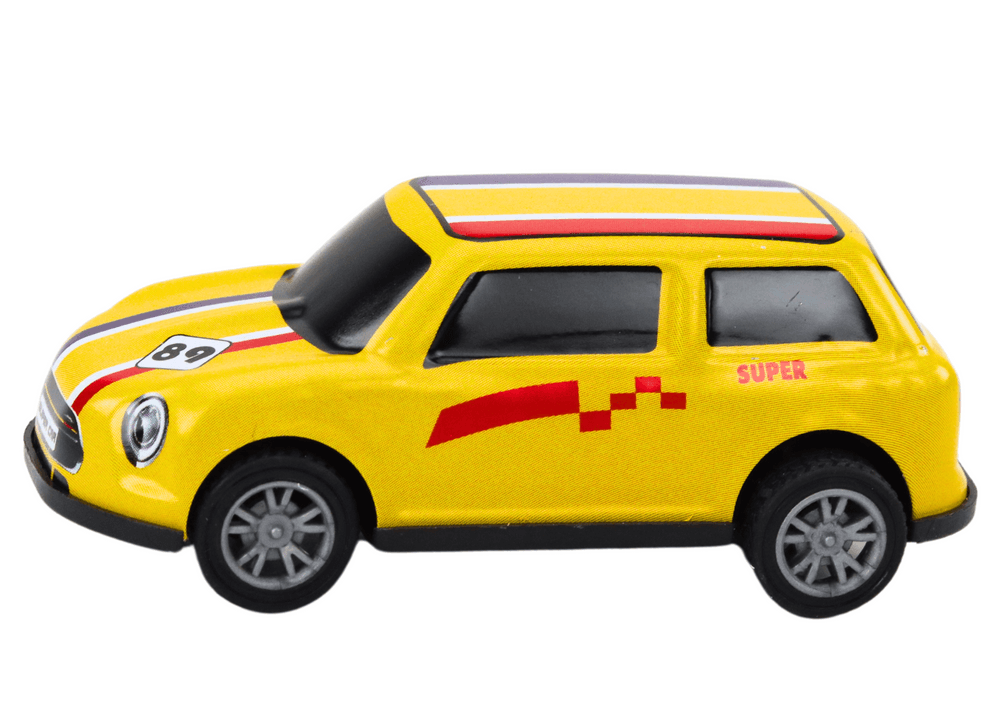 LEAN TOYS Set 12 pisanih kovinskih avtomobilčkov s pogonom 6