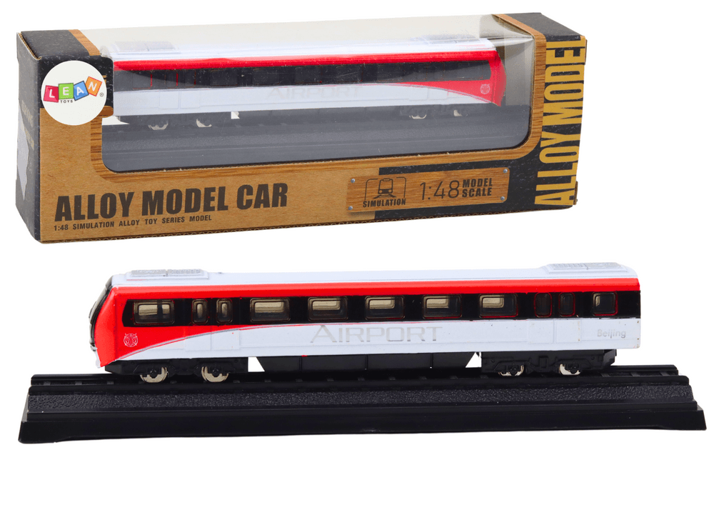 LEAN TOYS Kolekcionarski model vlaka 1:48 (rdeče-bel)