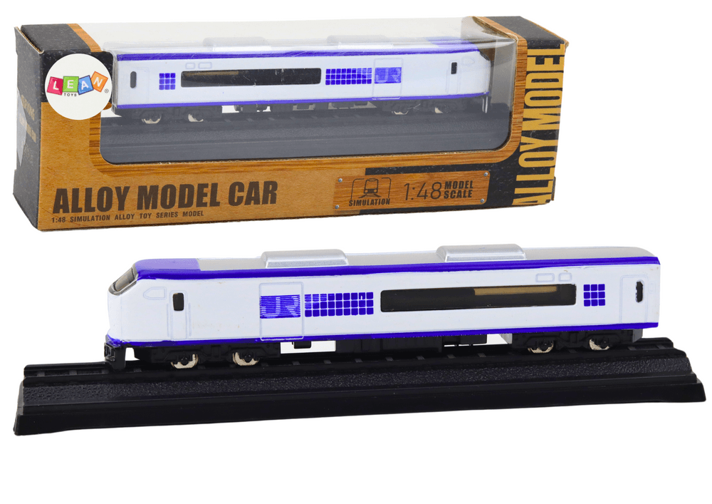 LEAN TOYS Kolekcionarski model vagona vlaka 1:48 (belo-modri)