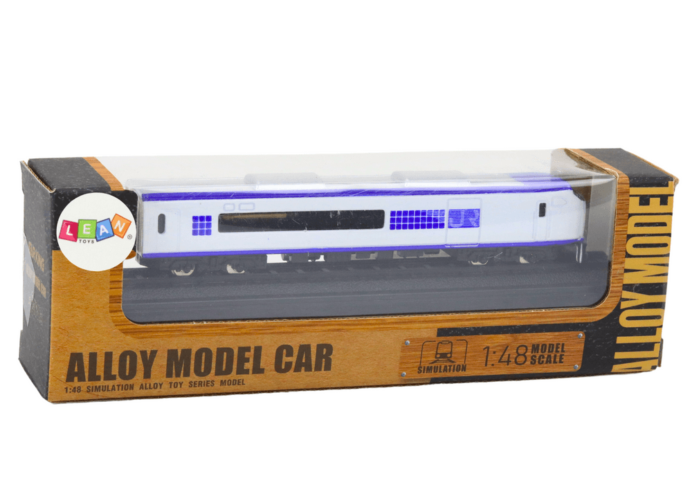 LEAN TOYS Kolekcionarski model vagona vlaka 1:48 (belo-modri) 3