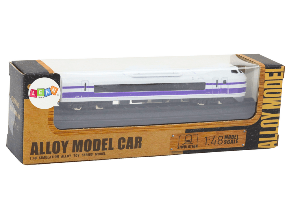 LEAN TOYS Kolekcionarski model vlaka, 1:48, kovinski, belo-vijoličen 3