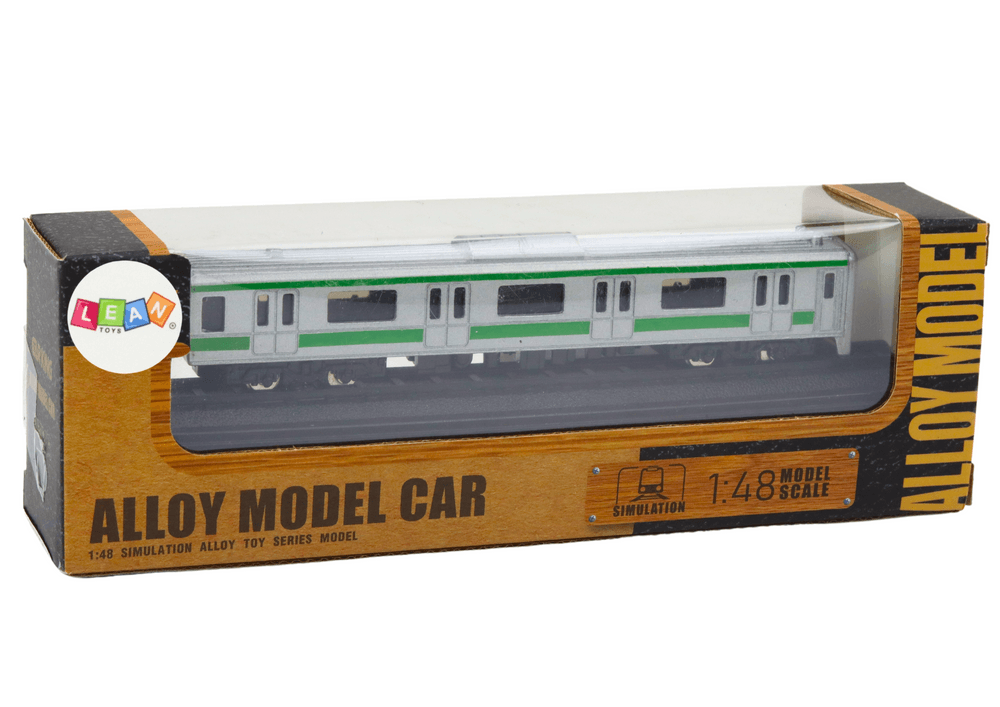 LEAN TOYS Kolekcionarski model vlaka, 1:48, kovinski, srebrn 4