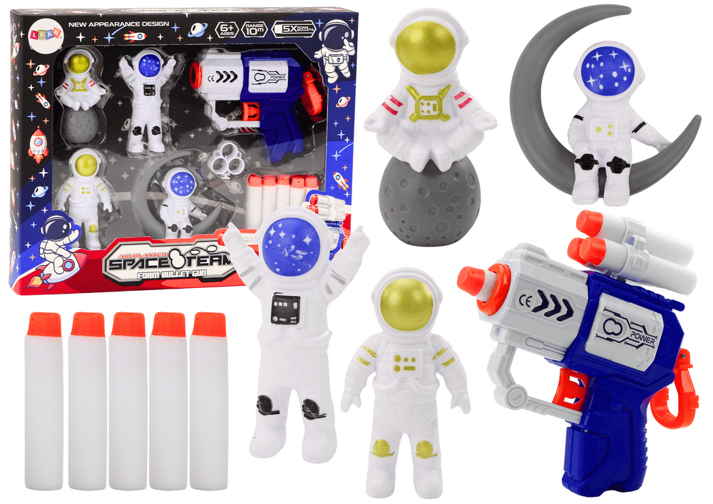 Pištola na mehke puščice LEAN TOYS Vesoljski kozmonavt