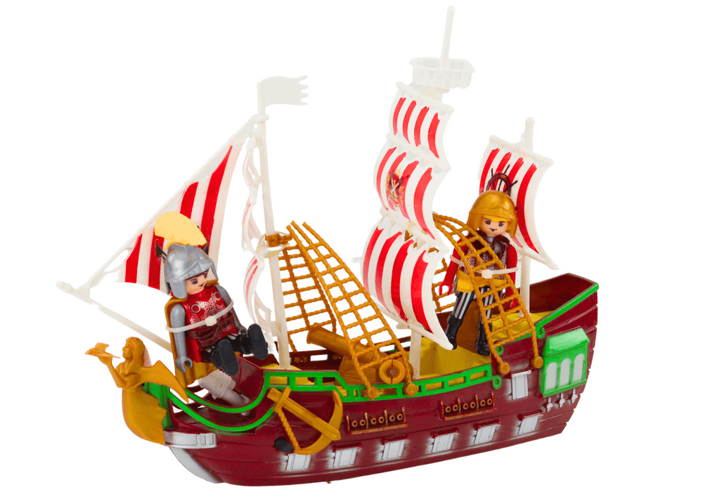 Rimski brod LEAN TOYS, svetla, zvoki, katapulta, palme 2