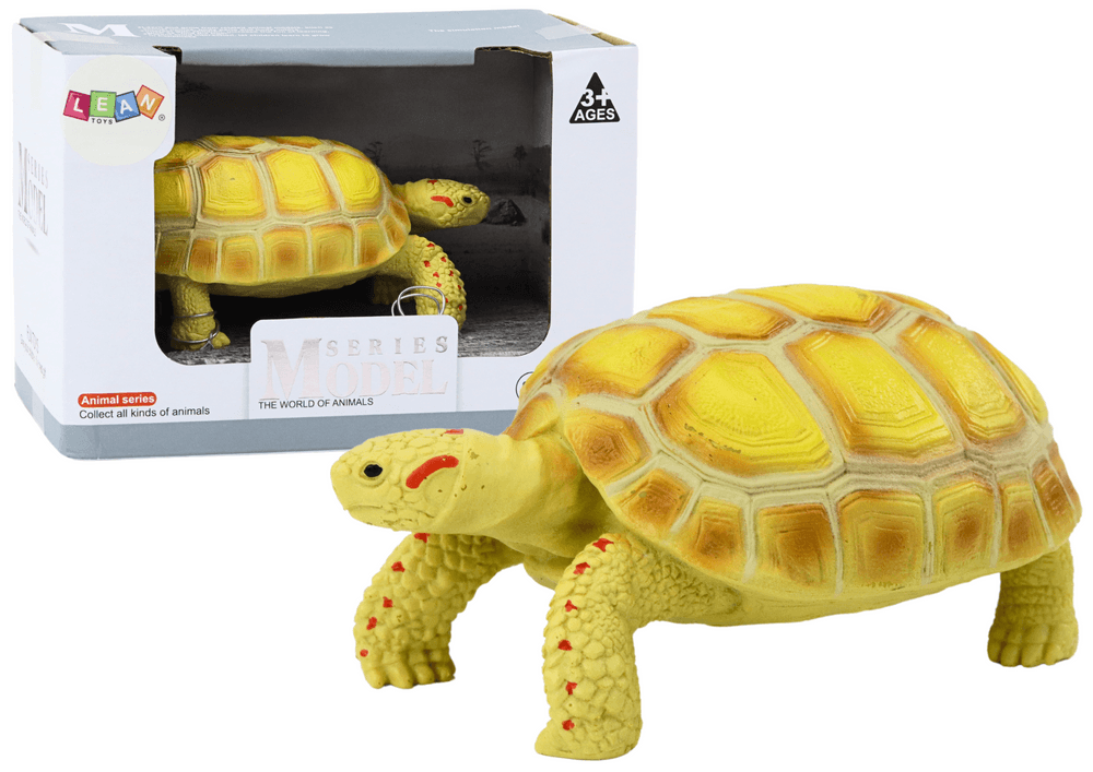 Figurica želva LEAN TOYS, puščavska, rumena