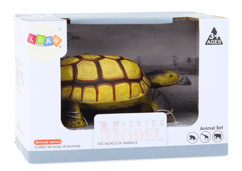 Figurica želva LEAN TOYS, bež-rjava 3
