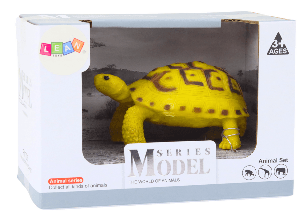 Figurica želva LEAN TOYS, rumena-rjawa 3