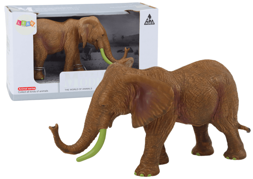 Kolekcionarska figurica afriškega slona LEAN TOYS, rjava