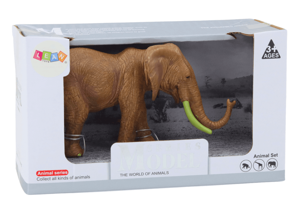 Kolekcionarska figurica afriškega slona LEAN TOYS, rjava 3