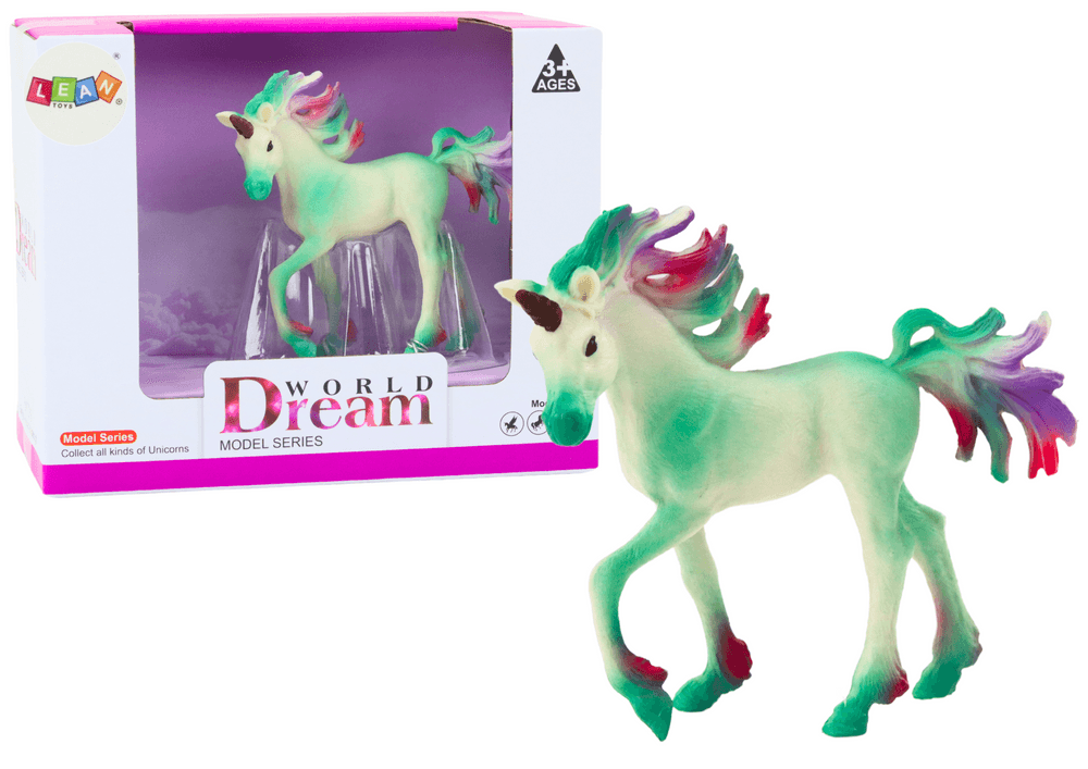 Kolekcionarska figurica malega enorožca, zeleni, 8 cm